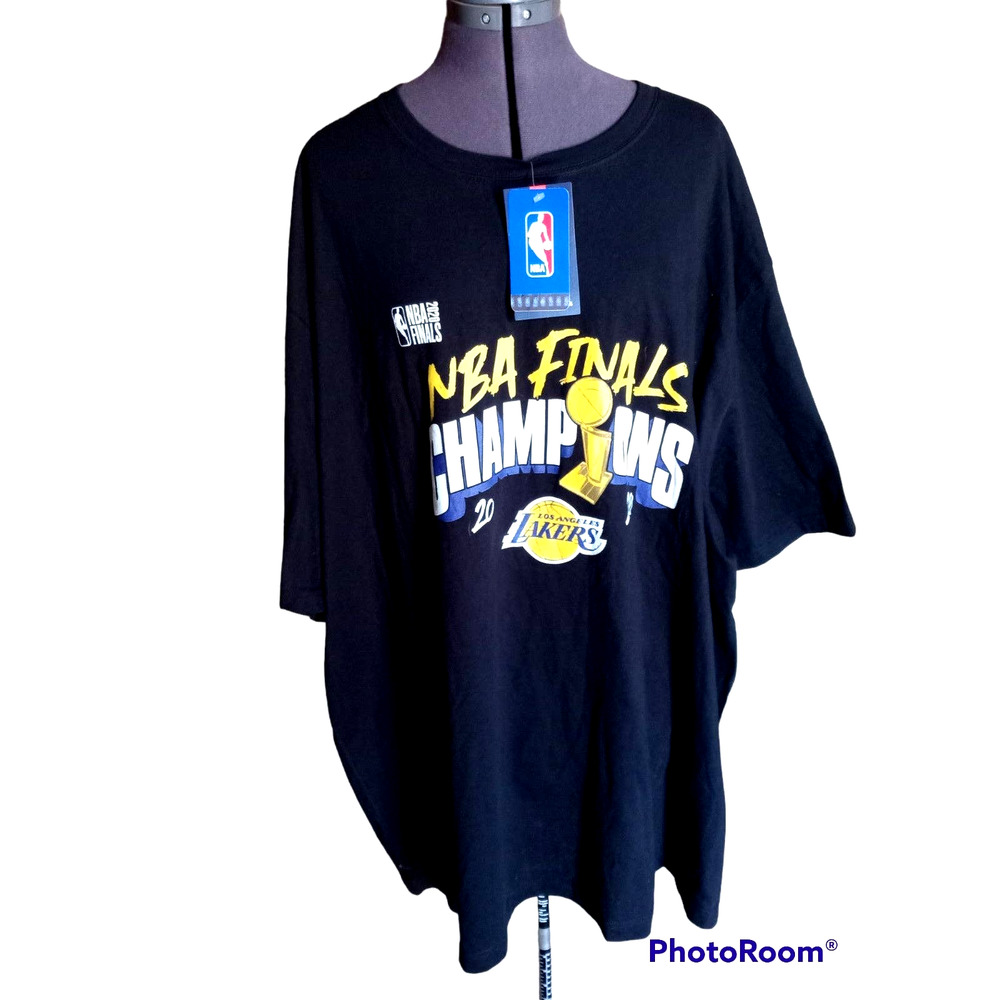 Fanatics Black NBA Finals Champions Los Angeles Lakers T-Shirt